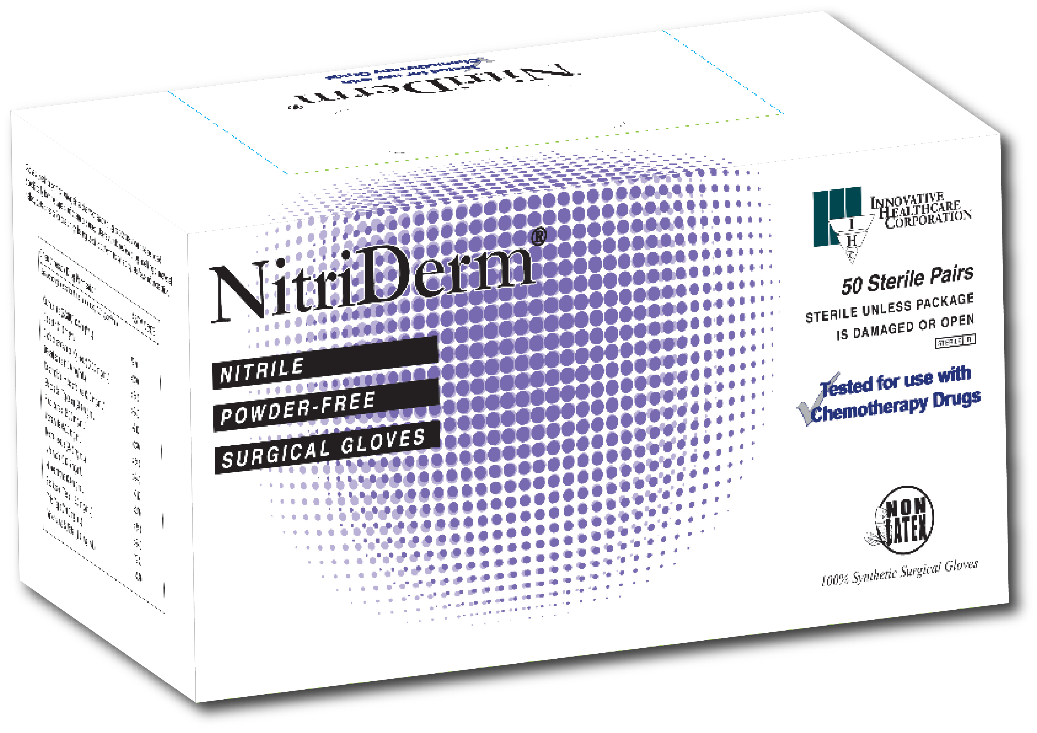 Innovative Nitriderm Chemotherapy Tested Sterile Powder-Free Surgical Sterile Gloves Innovative Healthcare Corp., Inc.