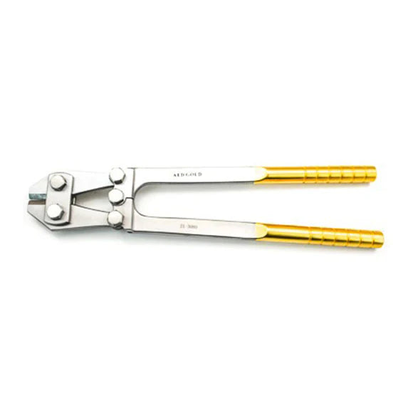 TC Gold Side Cutter, Ribbed Grips, 12inch Double Action | 21-3080 AED