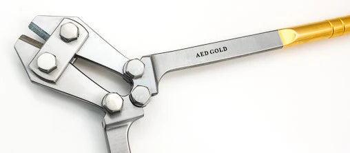 TC Gold Side Cutter, Ribbed Grips, 12inch Double Action | 21-3080 AED