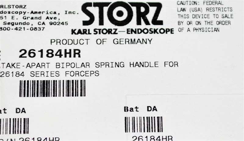 Storz Bipolar Sping Handle | 26184HR Storz
