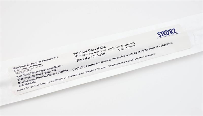 Storz 27123K Straight Cold Knife Storz