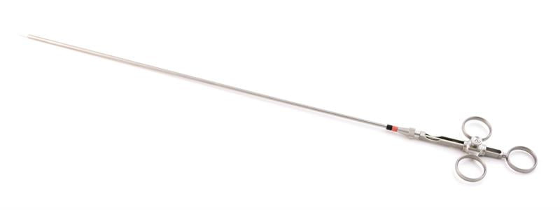 Storz 27294SH Sickle Knife With 3 Ring Handle, 10.5Fr X 38cm