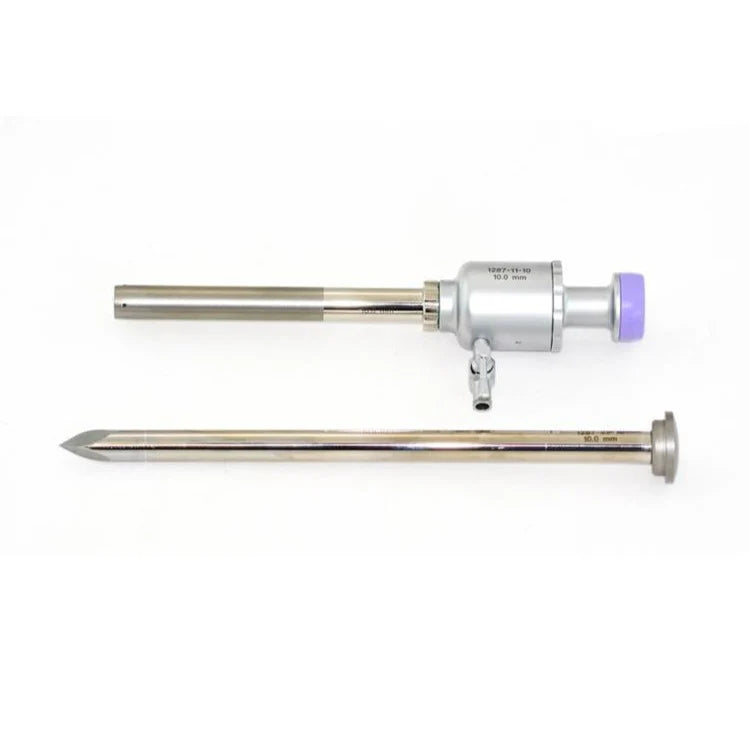 10mm x 10cm Trocar-Cannula, Trap Door System | 101211 AED
