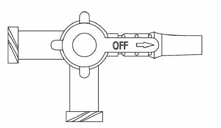 Stopcock Discofix 3 Way - Luer Slip Connector