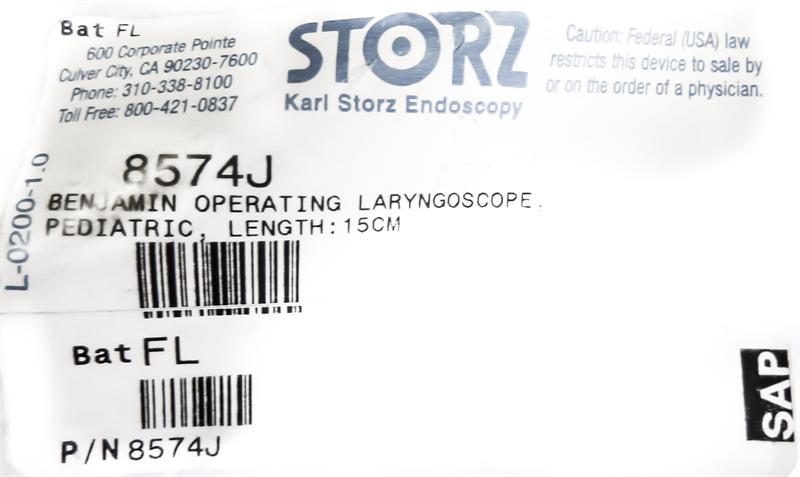 Storz Benjamin Operating Laryngoscope | 8574J Storz
