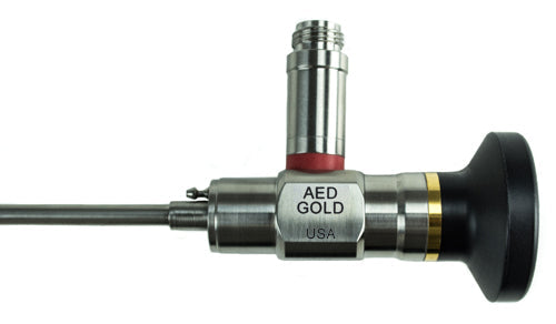 Gold Cystoscope 4mm X 30 Degree Acmi Mount AED