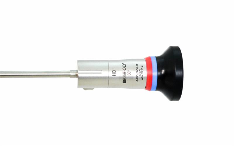 Gold Cystoscope 4mm X 30 Degree Olympus Mount AED