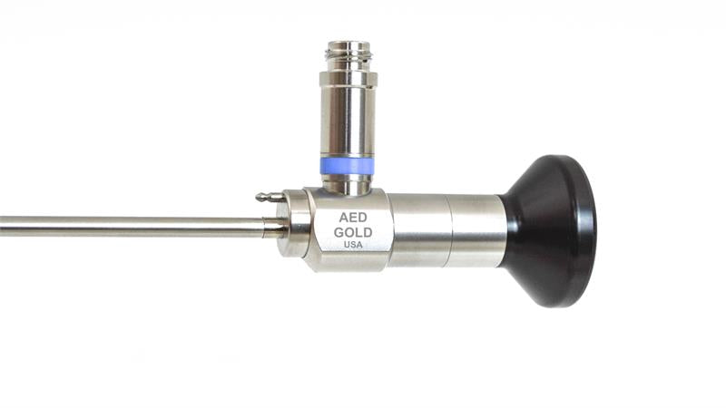 Gold Cystoscope 4mm X 12 Degree Olympus Mount AED