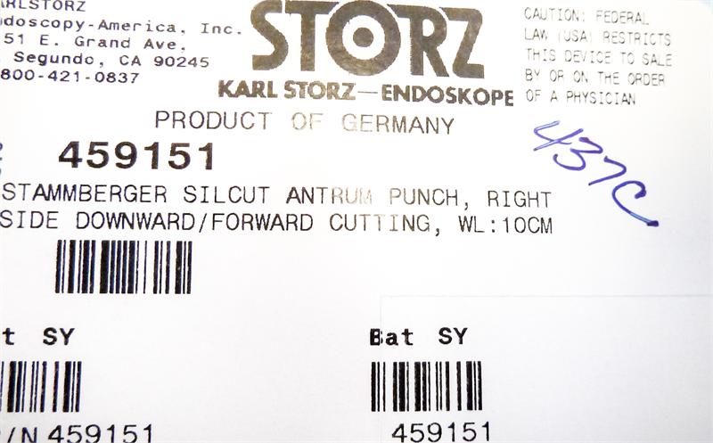 Storz Stammberger Silcut Antrum Punch, Right Side | 459151 Storz