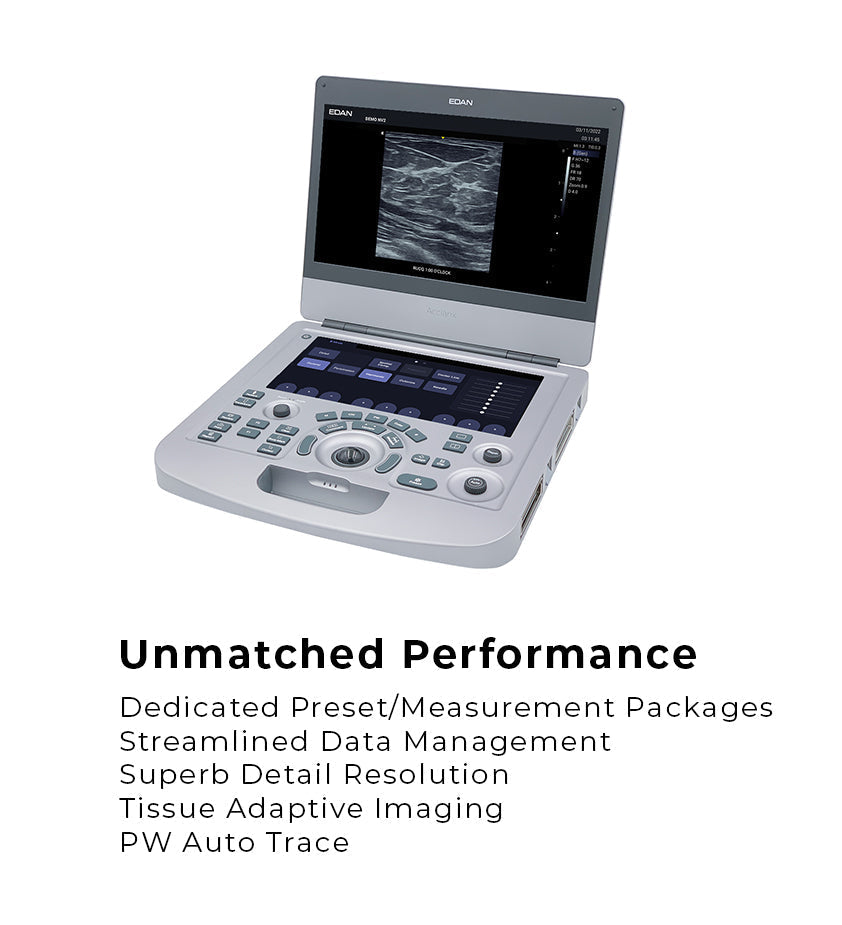 Edan Acclarix AX3 Compact Color Doppler Ultrasound System Minerva Health Solutions Inc.