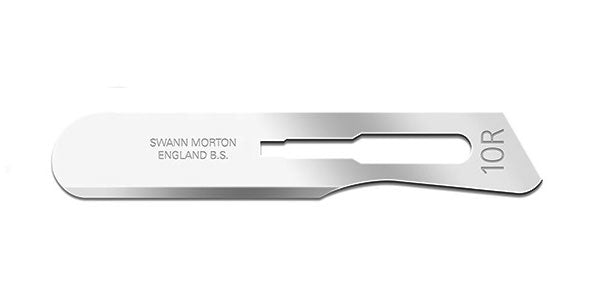 Size 10R - Swann Morton Blade Stainless Steel, Sterile Swann Morton