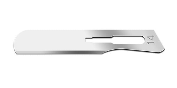 Size 14 Swann Morton Blade Carbon Steel, Sterile Swann Morton