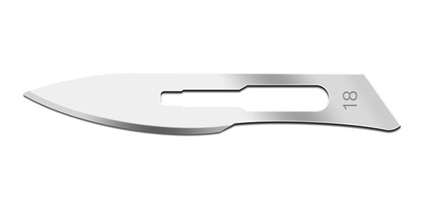 Size 18 Swann Morton Blade Stainless Steel, Sterile Swann Morton