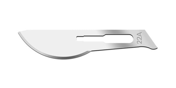 Size 22A Swann Morton Blade Carbon Steel, Sterile