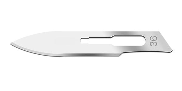 Size 36 Swann Morton Blade Carbon Steel, Sterile Swann Morton