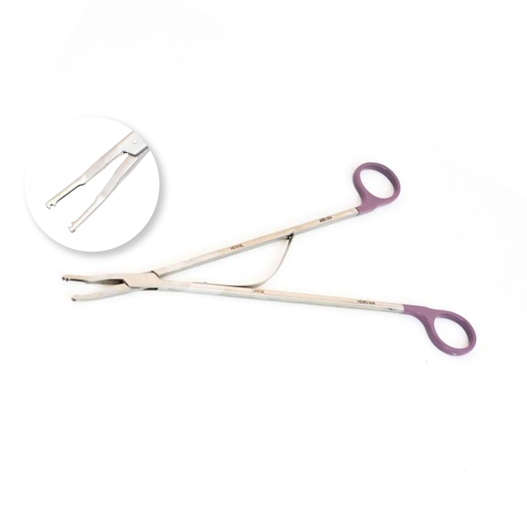 Purple Large Hemo-Lock Forcep AED
