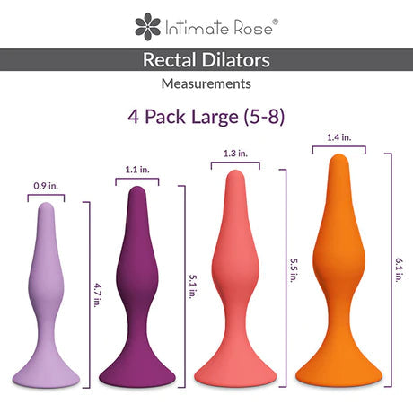 Large Anal Dilator Set Intimate Rose