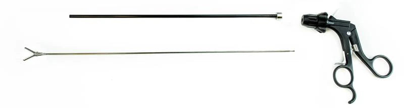 Precise Fenestrated Curved Grasper Single Action 22mm Jaw | P1312 AED
