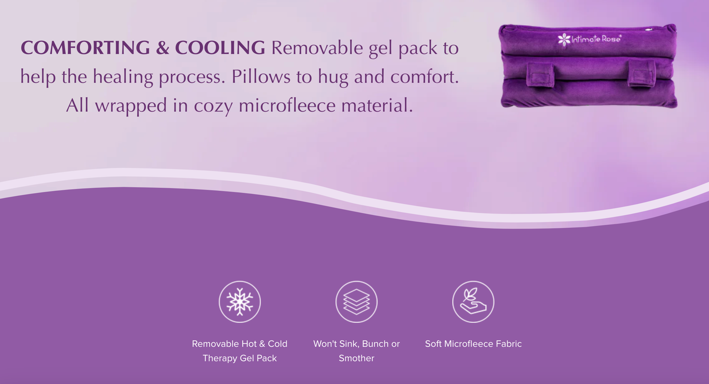Post-Surgery Seat Belt Pillow Intimate Rose