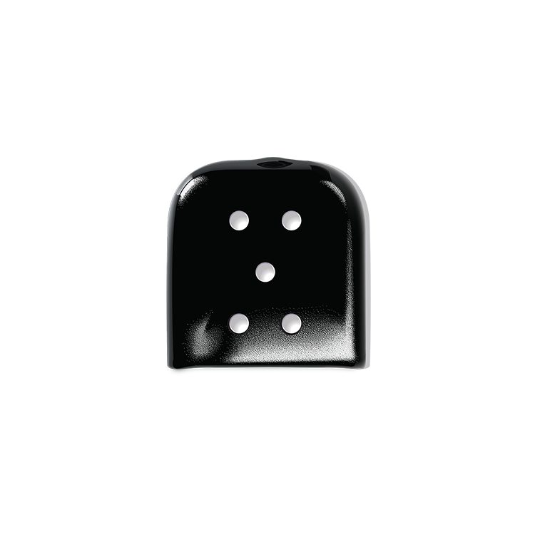 Black Vented Guard (1" x 1")