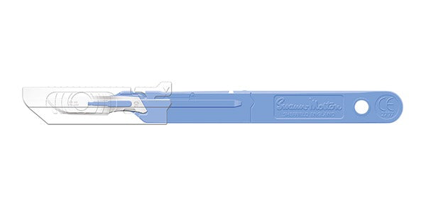 Size 10 Sterile Safety Scalpel (Retracting Guard) Swann Morton