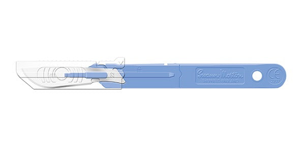Size 22 Sterile Safety Scalpel (Retracting Guard) Swann Morton