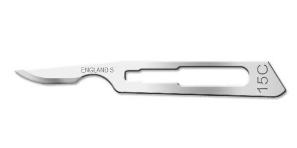 Size 15C Swann Morton Blade Carbon Steel, Sterile Swann Morton