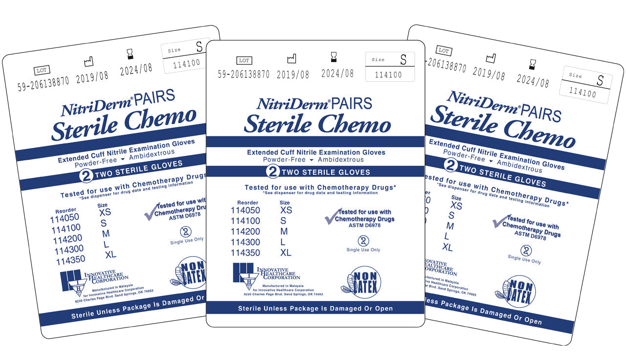 Innovative Nitriderm® Nitrile Synthetic Powder-Free Sterile Exam Gloves Innovative Healthcare Corp., Inc.