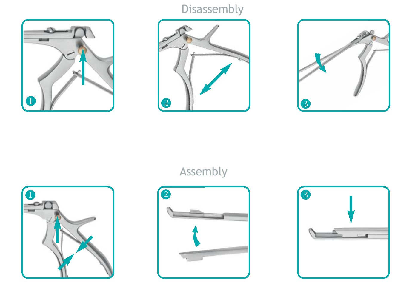 Detachable Kerrison Rongeurs Thin Footplate