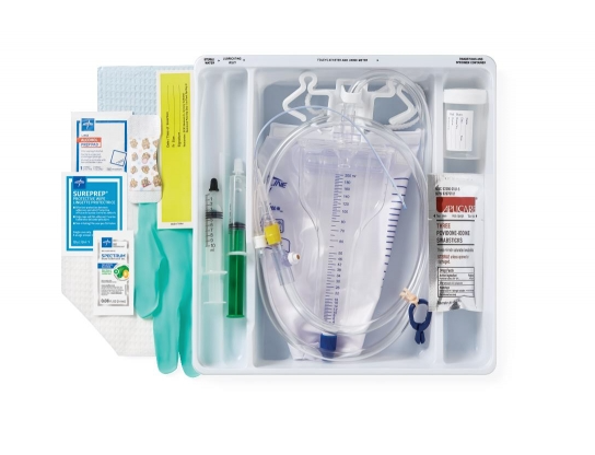 Pediatric 100% Silicone 1-Layer Foley Catheter Tray Medline