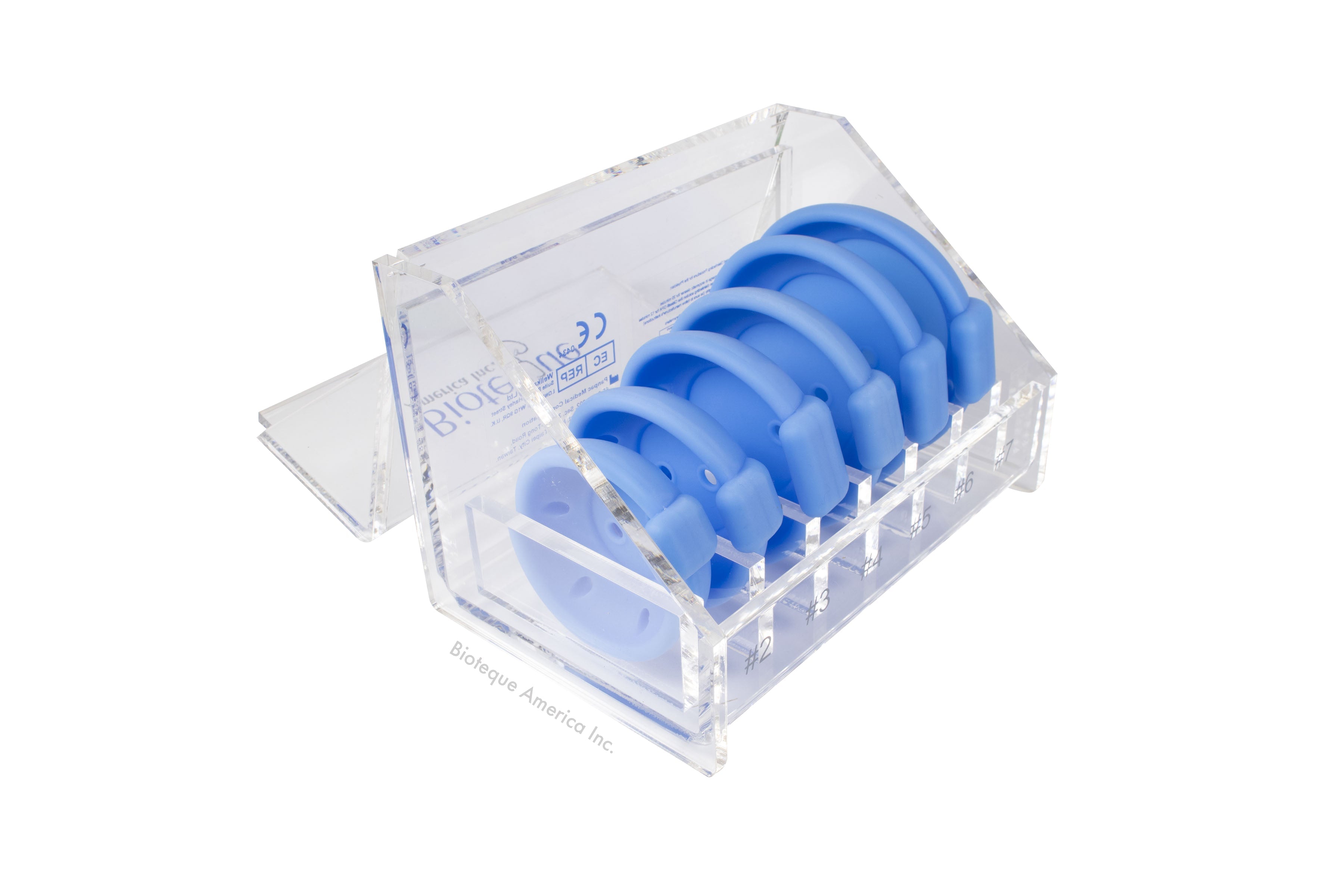 Pessary Fitting Set Dish Size 2 to 7 Silicone Bioteque
