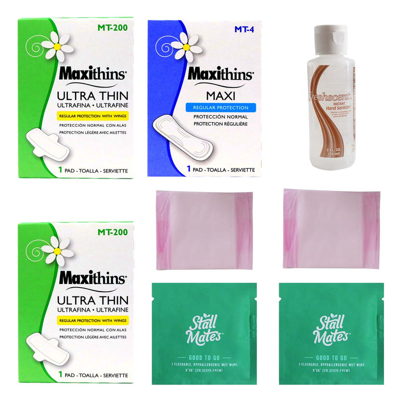 Women Personal Hygiene Kits - 7 items Minerva Health Solutions Inc.
