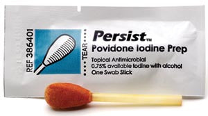 Swabsticks (3), 10% PVI-I & 70% Alcohol, 25/bx, 10 bx/cs
