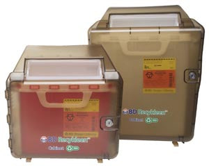 Recycled Brown Locking Wall Cabinet, Shield, 2/3 Gal