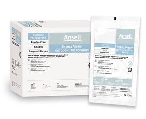 Ansell Gammex® Non-Latex Pi Micro White Surgical Sterile Gloves Ansell
