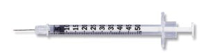 Insulin Syringe, ¬ΩmL Lo-Dose‚Ñ¢, Permanently Attached Needle, 28 G x ¬Ω", Self-Contained, U-100 Micro-Fine‚Ñ¢ IV, Orange, 100/bx, 5 bx/cs BD