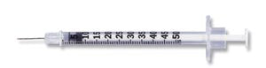 Insulin Syringe, ¬ΩmL Lo-Dose‚Ñ¢, Permanently Attached Needle, 31 G x 5/16", Self Contained, U-100 Ultra-Fine‚Ñ¢ Short, 100/bx, 5 bx/cs