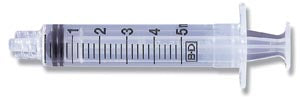 Syringe Only, 5mL, Slip Tip, 125/bx, 4 bx/cs BD