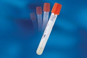 Plastic RST Tube, Orange Hemogard‚Ñ¢ Closure, 13 x 75, 5.0mL, Paper Label, 100/pk, 10 pk/cs BD