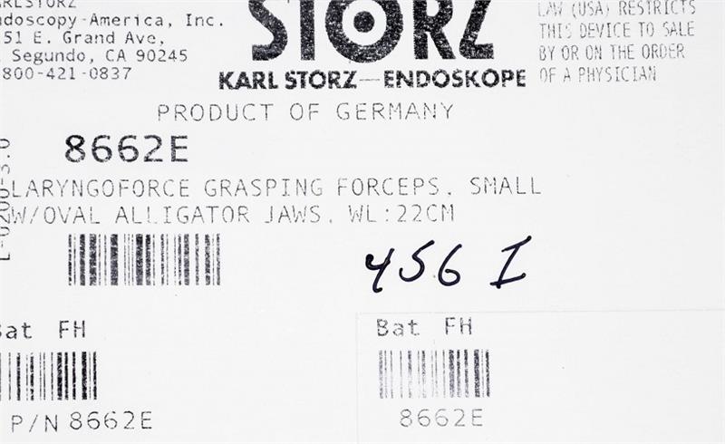 Storz Laryngoforce Grasping Forceps | 8662E Storz