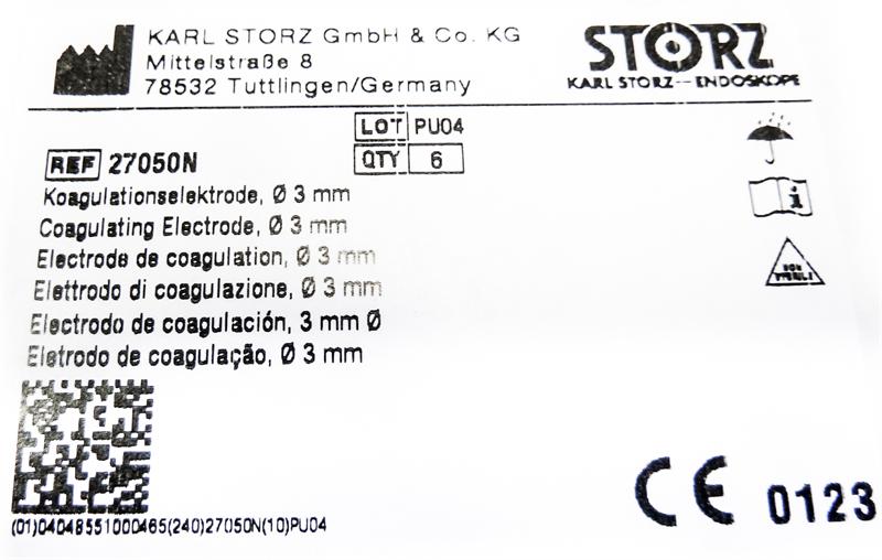 Storz 27050N Coagulating Ball Electrode, 3mm