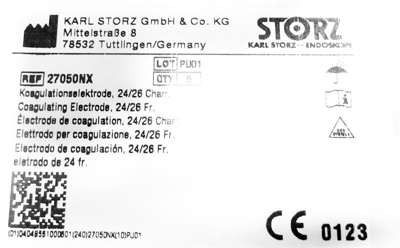 Storz 27050NX Coagulating Barrel Electrode, 24/26Fr