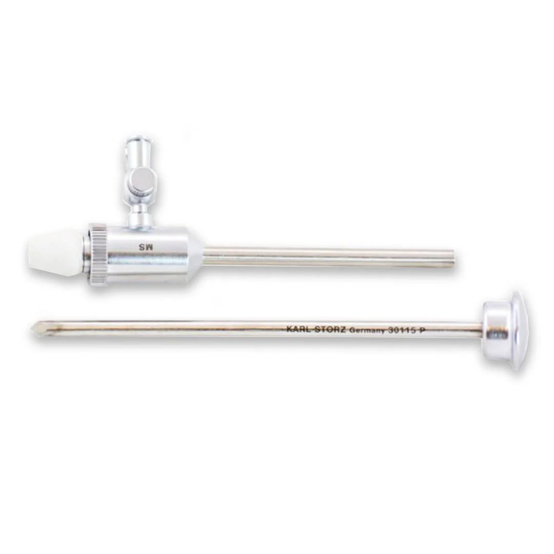 Storz Pyramidal Trocar and Cannula w/ Automatic Valve, 4.5mm | 30115KP