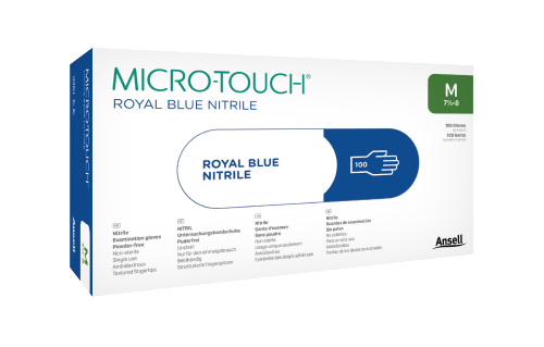 Ansell Micro-Touch¬Æ Royal Blue Chemotherapy Tested Nitrile Exam Glove