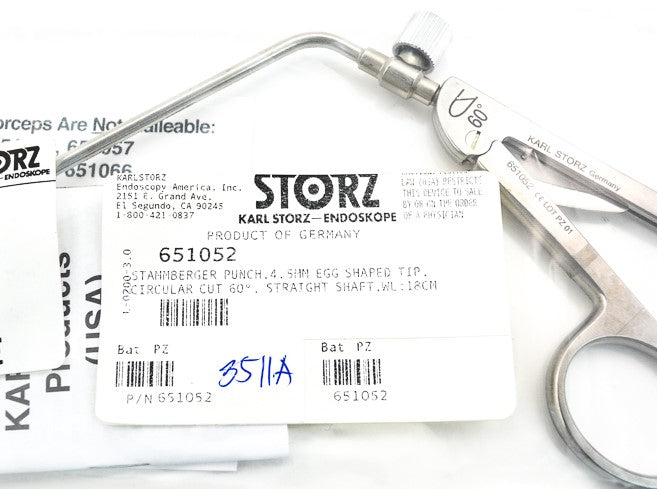 Storz Stammberger Punch 4.5mm  Egg Shape Tip | 651052 Storz