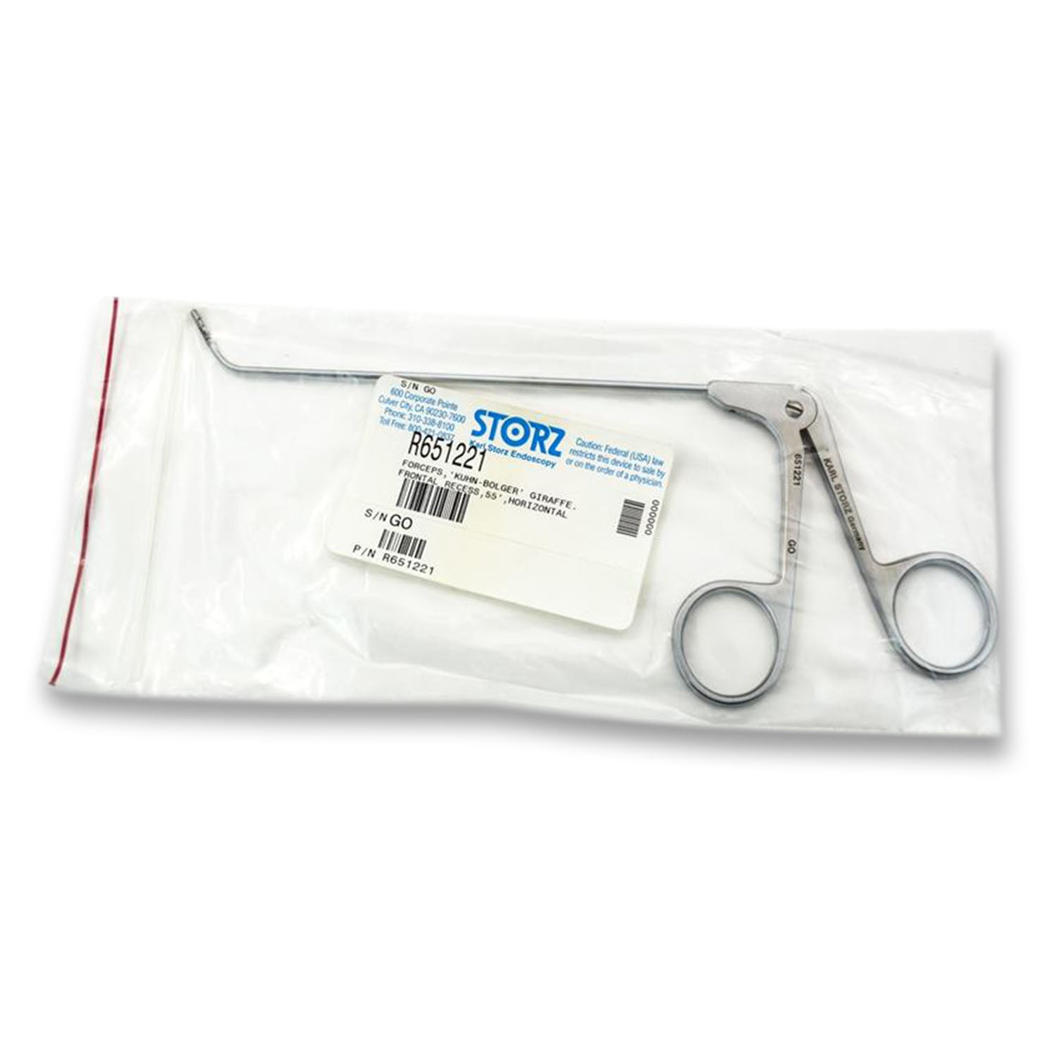 Storz Kuhn Bolger Giraffe Forceps, 2mm Jaw | 651221 Storz