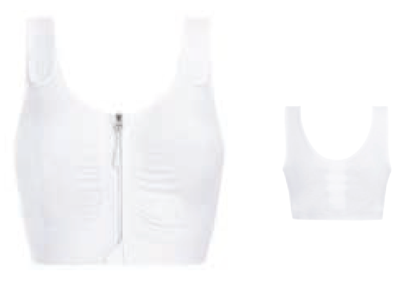 CURASUPPORT Compression - LEYLA Post-Surgical zip front bra