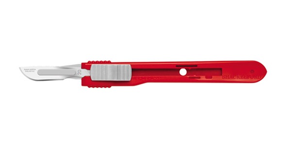 Size 20 Swann Morton Non Sterile Safety Scalpels Retractable