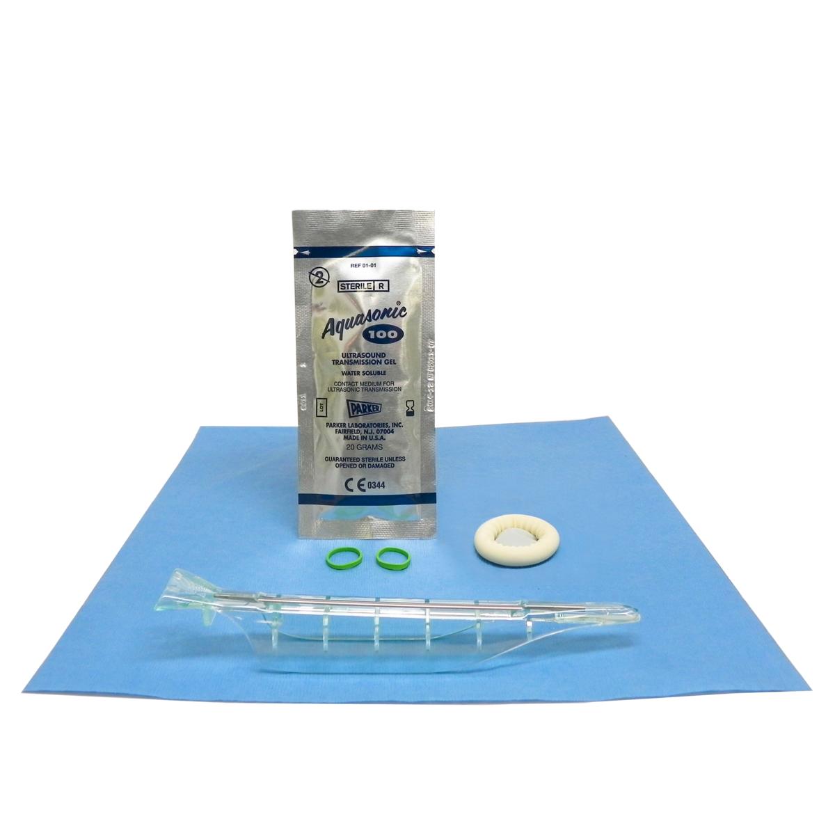 Aspen Endocavity Needle Guide Procedure Kit - 2.6cm Latex - Esaote, Mindray, Samsung, Siemens, SuperSonic, Ter