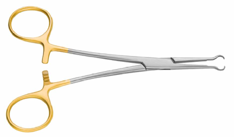 No-Scalpel Vasectomy Fixator Ring Forceps